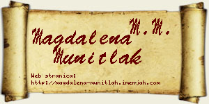 Magdalena Munitlak vizit kartica